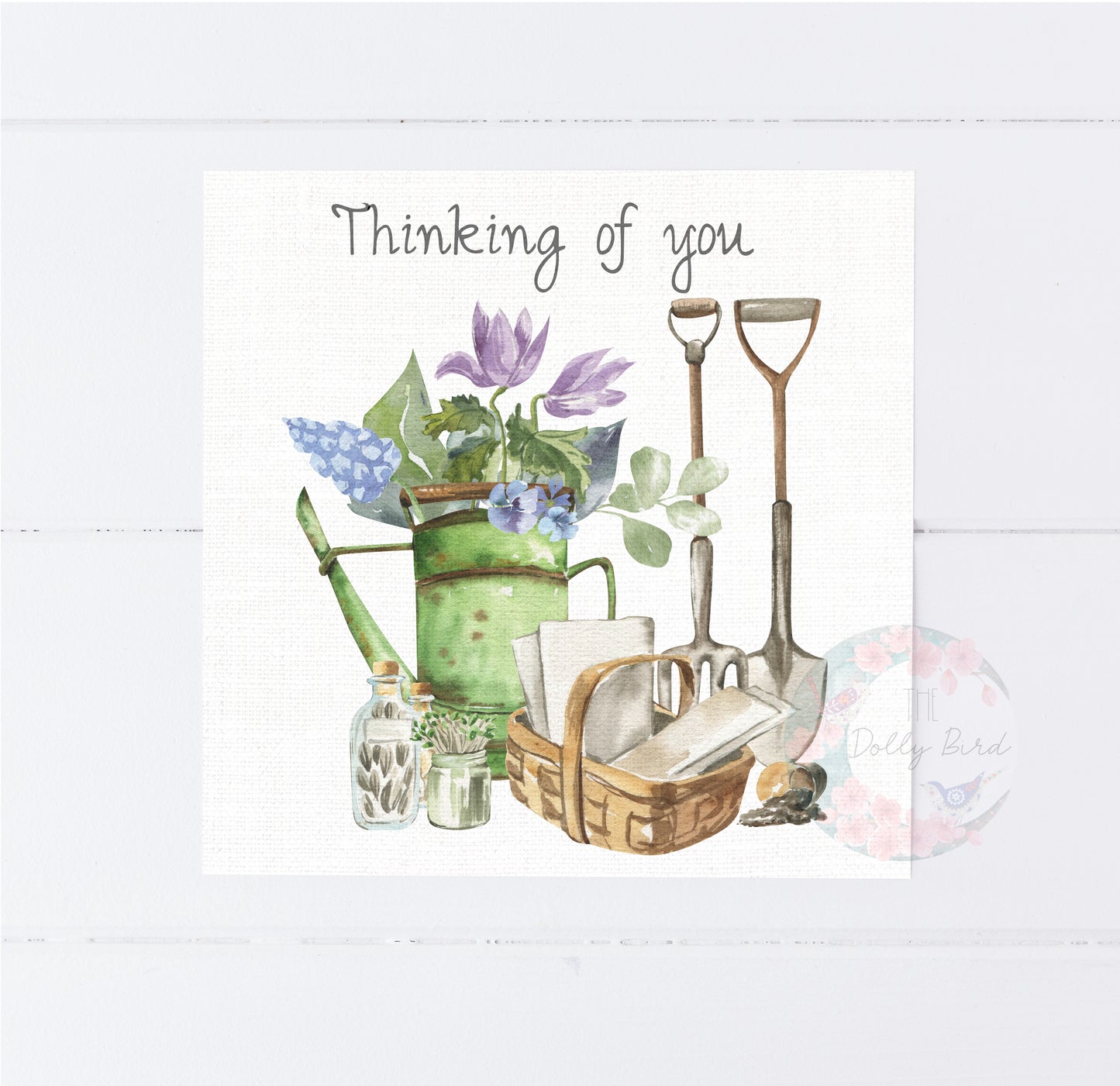 Thinking Of You Card - Gardening Themed