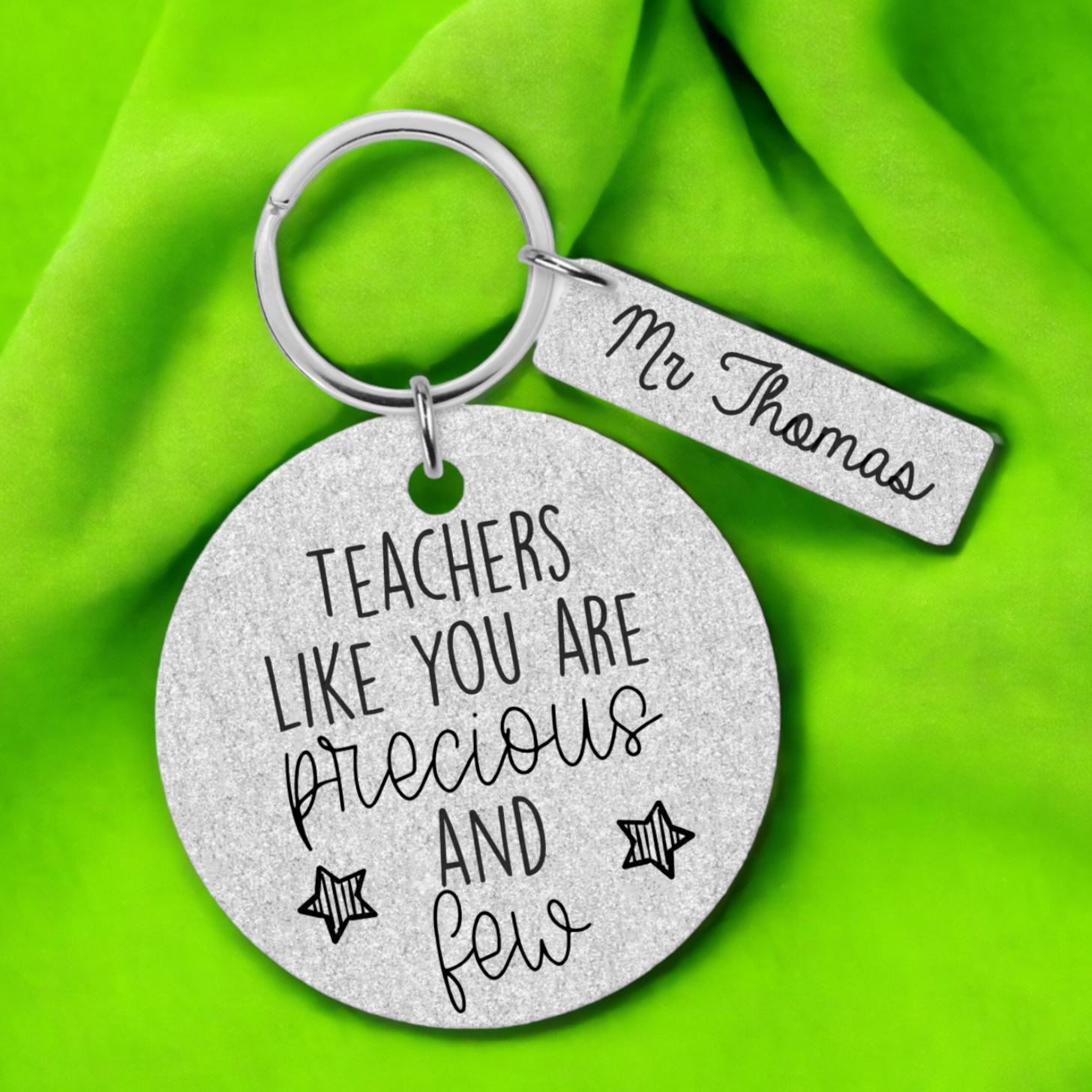 Personalised Teacher Keyring, Personalised Teacher Gift, Teacher Thank You Gift, Teacher Christmas Gift, End Of Term Gift, Teacher Keyring