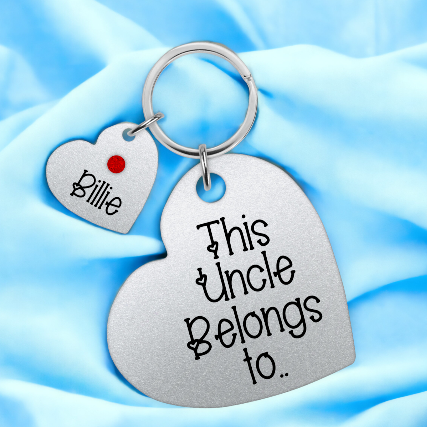 This Uncle Belongs To Keyring, Personalised Uncle Keyring, Fathers Day Gift, Uncle Birthday Gift, Keychain, Uncle Names Keyring, Uncle Gift