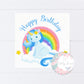 Cute Unicorn Happy Birthday Card
