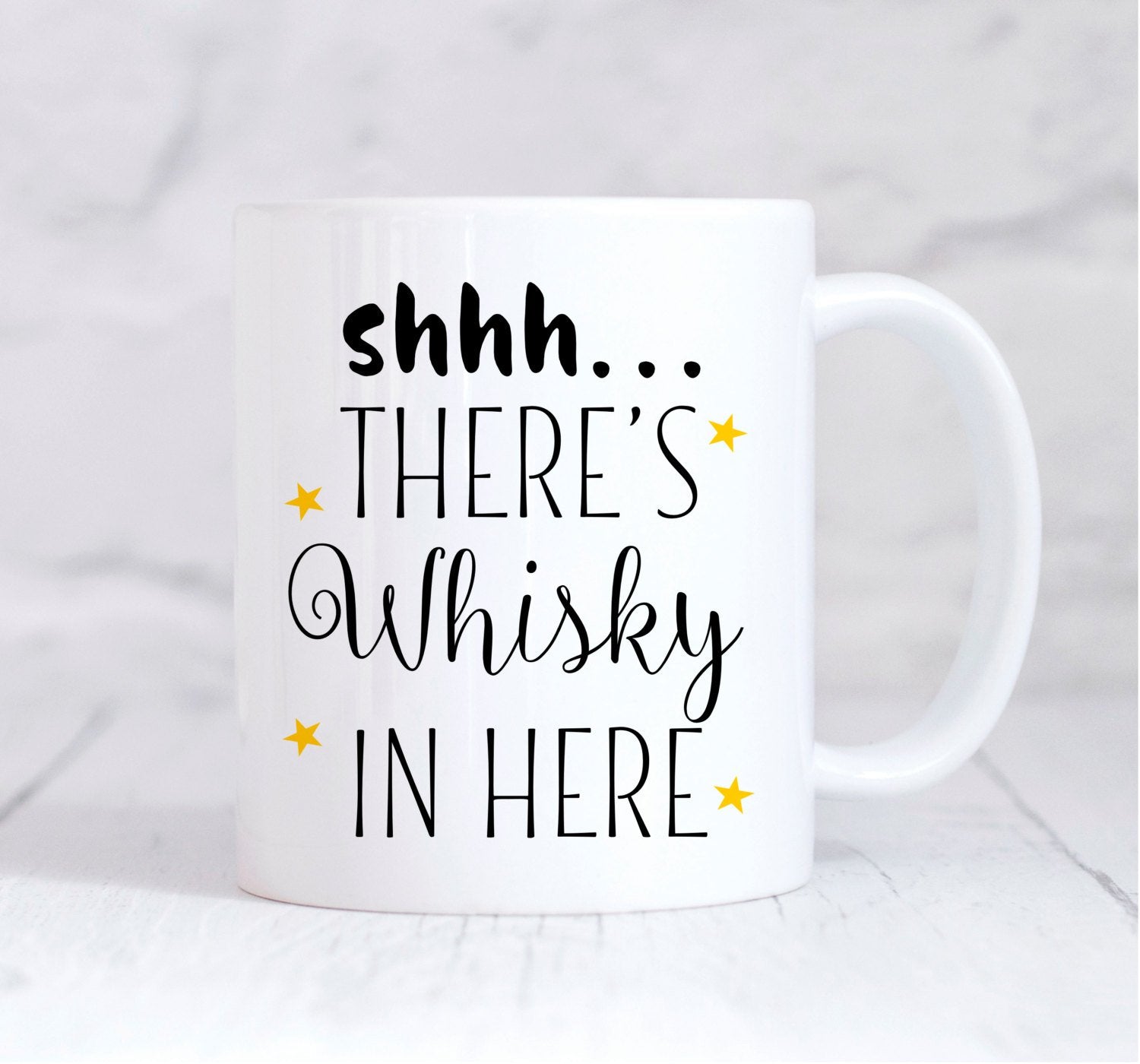 Whisky Lover Coffee mug, Shh There's Whisky in here, funny mug, coffee mug, Whisky Lover, Funny Quote Mug, Gift For Her, Novelty Mug, UK