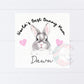 Personalised Worlds Best Bunny Mum Card
