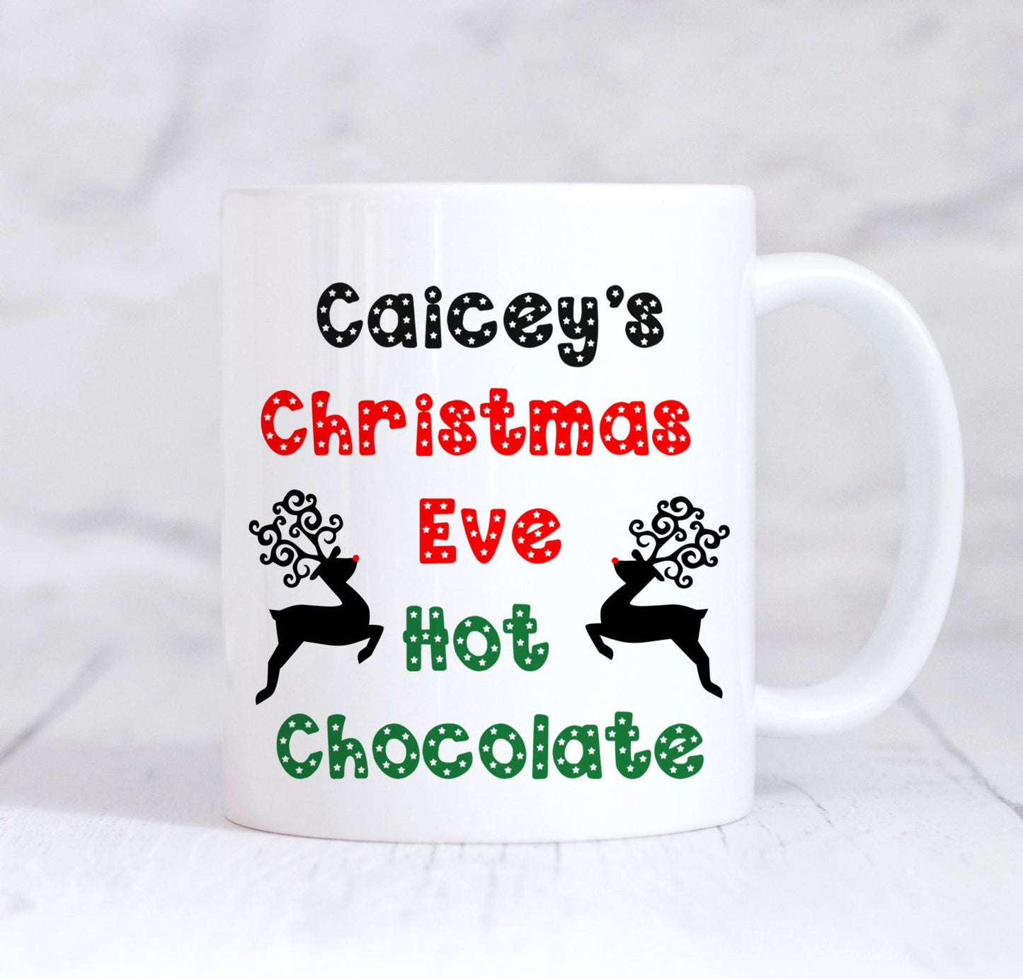 Christmas Eve Mug, Hot chocolate Mug, Personalised Christmas Mug, Christmas Eve Mug, Personalised Childs Mug, Christmas Eve Box Filler, UK