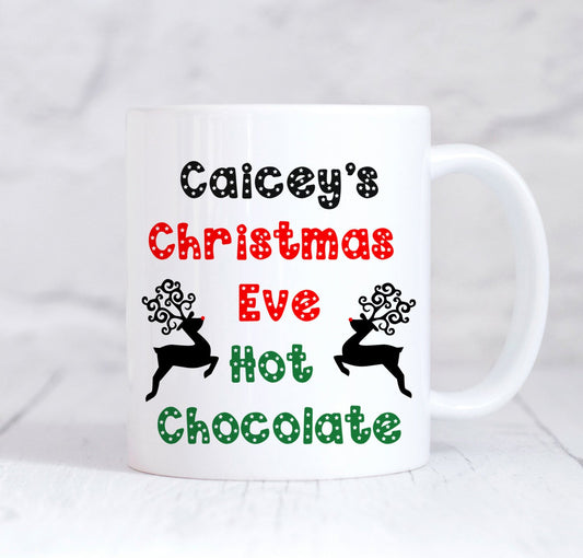 Christmas Eve Mug, Hot chocolate Mug, Personalised Christmas Mug, Christmas Eve Mug, Personalised Childs Mug, Christmas Eve Box Filler, UK